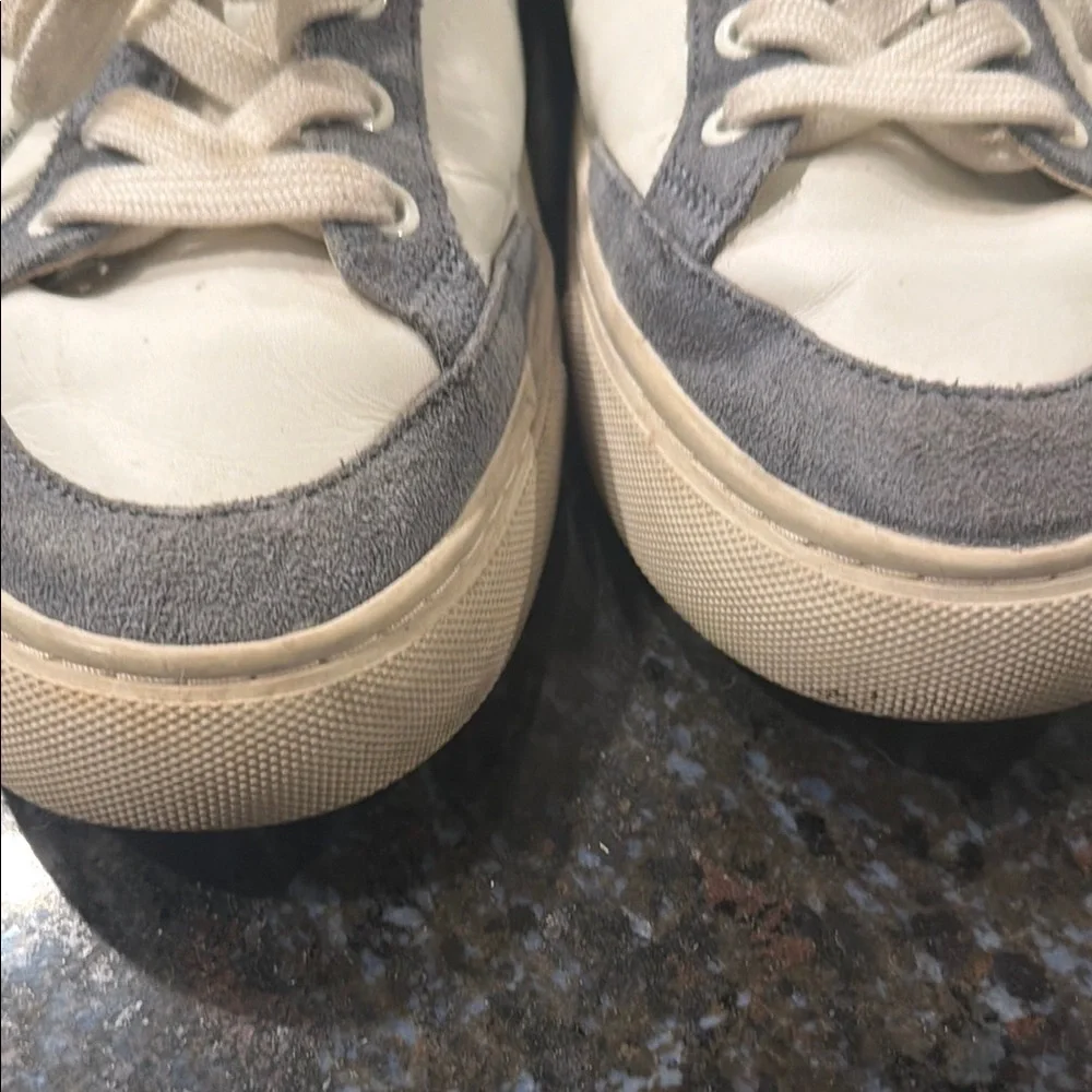 Tory Burch Cream & Gray Logo Low-Top Sneakers for ladies